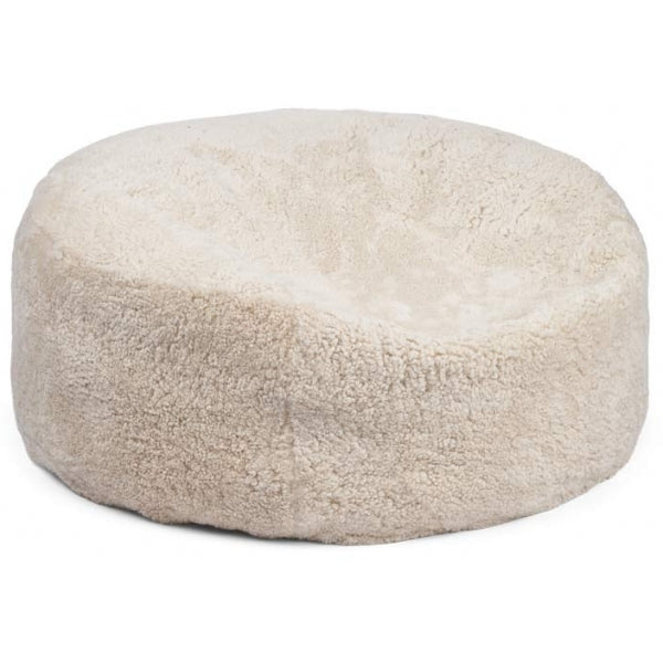 ROUND SHEEPSKIN BEANBAG, SHORT WOOL