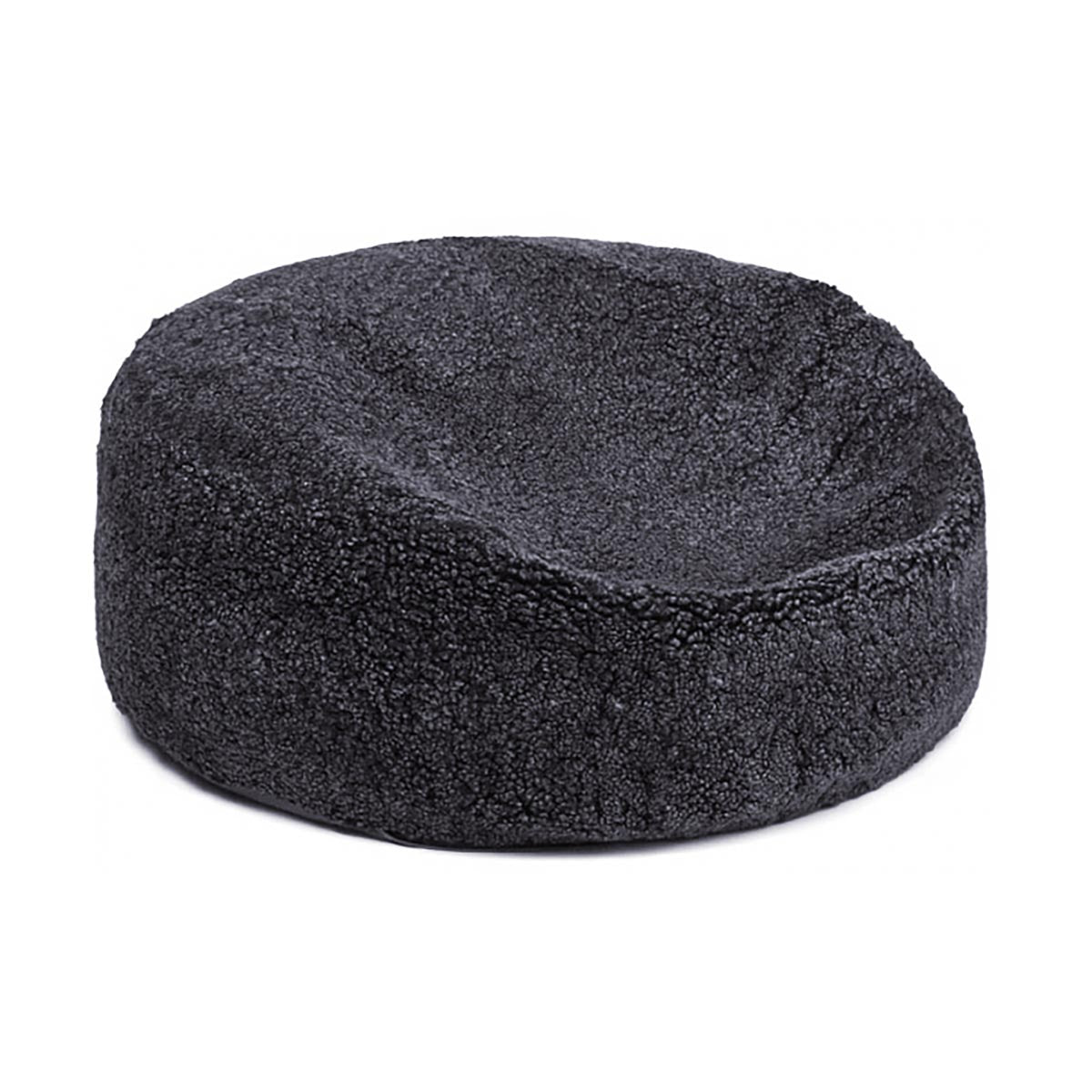 ROUND SHEEPSKIN BEANBAG, SHORT WOOL