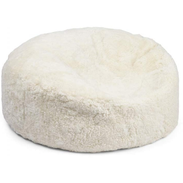 ROUND SHEEPSKIN BEANBAG, SHORT WOOL
