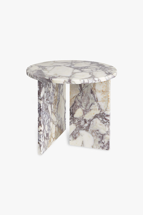 STUDIO FEMME CALACATTA VIOLA MARBLE SIDE TABLE JUNE