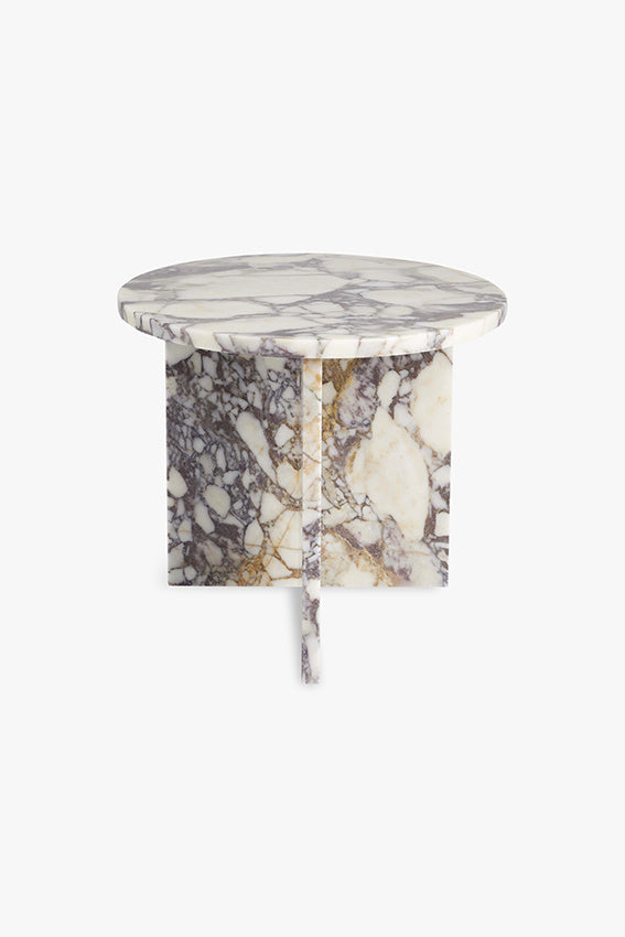 STUDIO FEMME CALACATTA VIOLA MARBLE SIDE TABLE JUNE