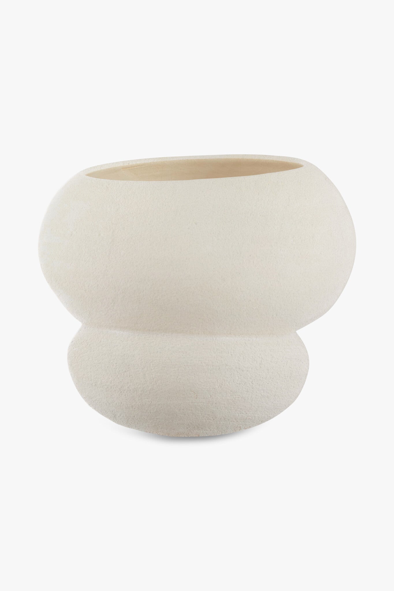 STUDIO FEMME HAND MADE ORGANIC SHAPED EARTHENWARE VASE LEYA