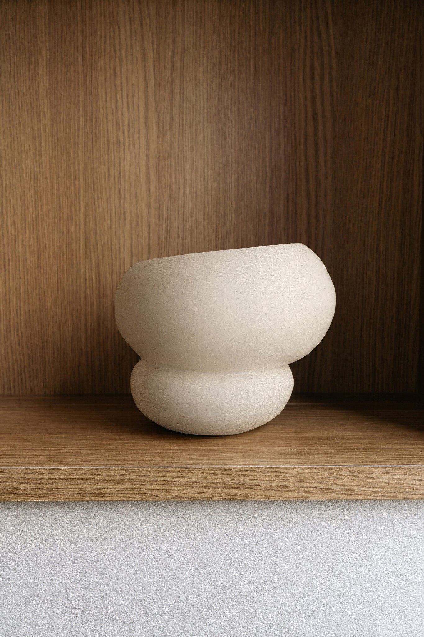 STUDIO FEMME HAND MADE ORGANIC SHAPED EARTHENWARE VASE LEYA