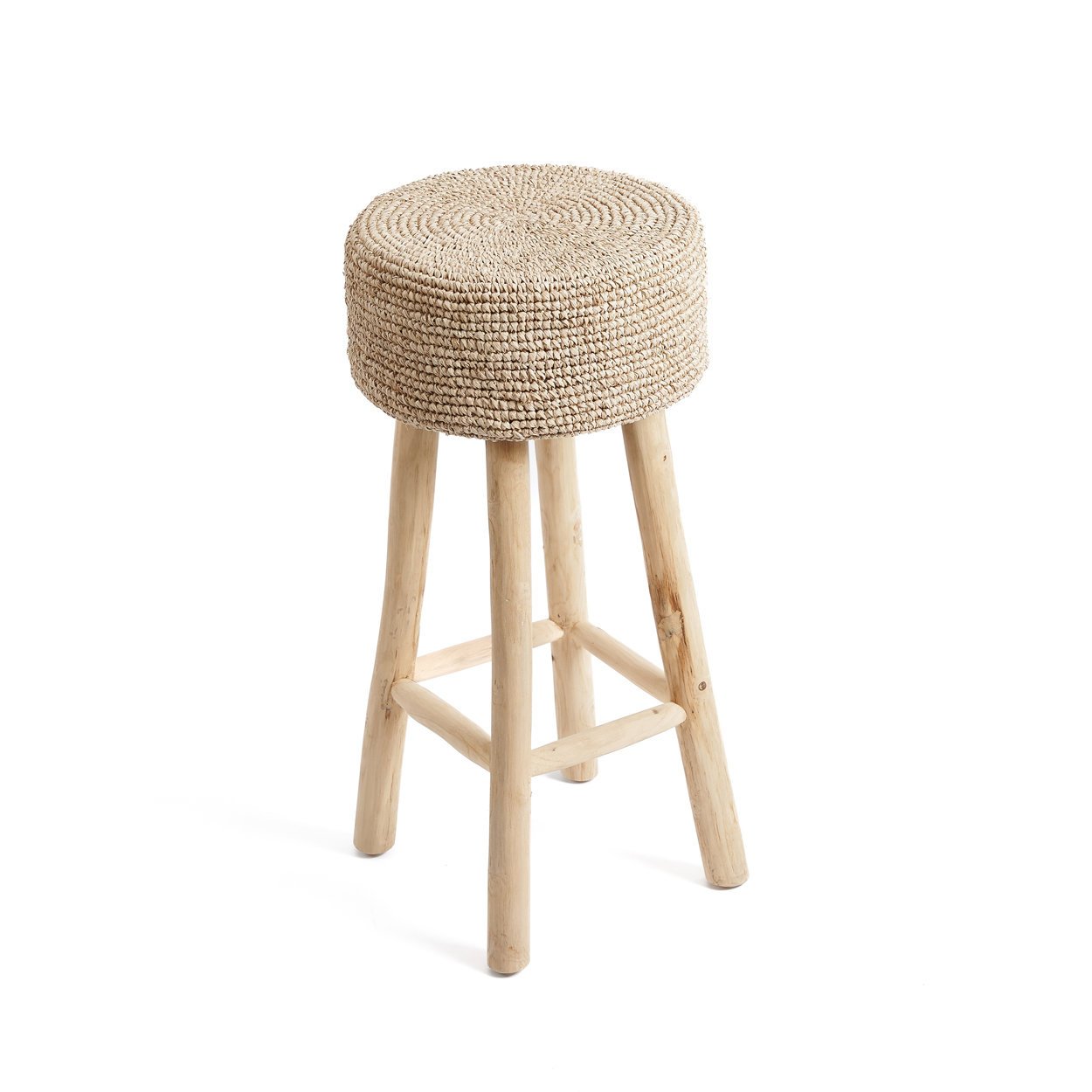 BAZAR BIZAR RAFFIA BAR STOOL