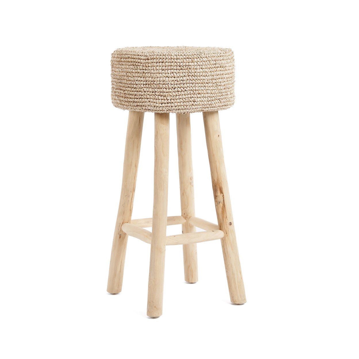 BAZAR BIZAR RAFFIA BAR STOOL