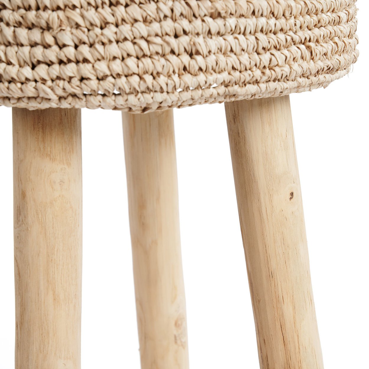BAZAR BIZAR RAFFIA BAR STOOL