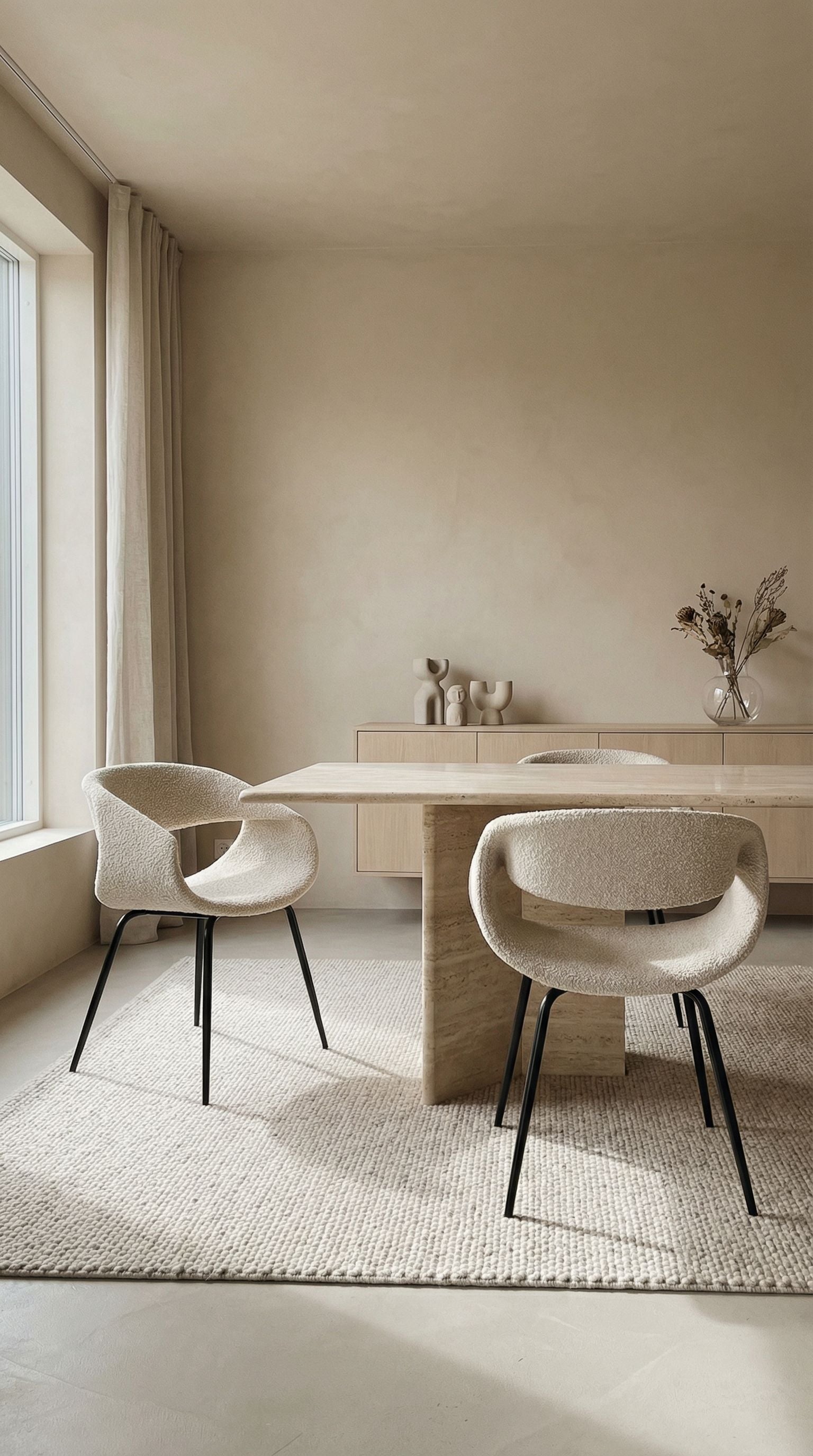 Valla Dining Armchair – White Pearl (Set of 2)