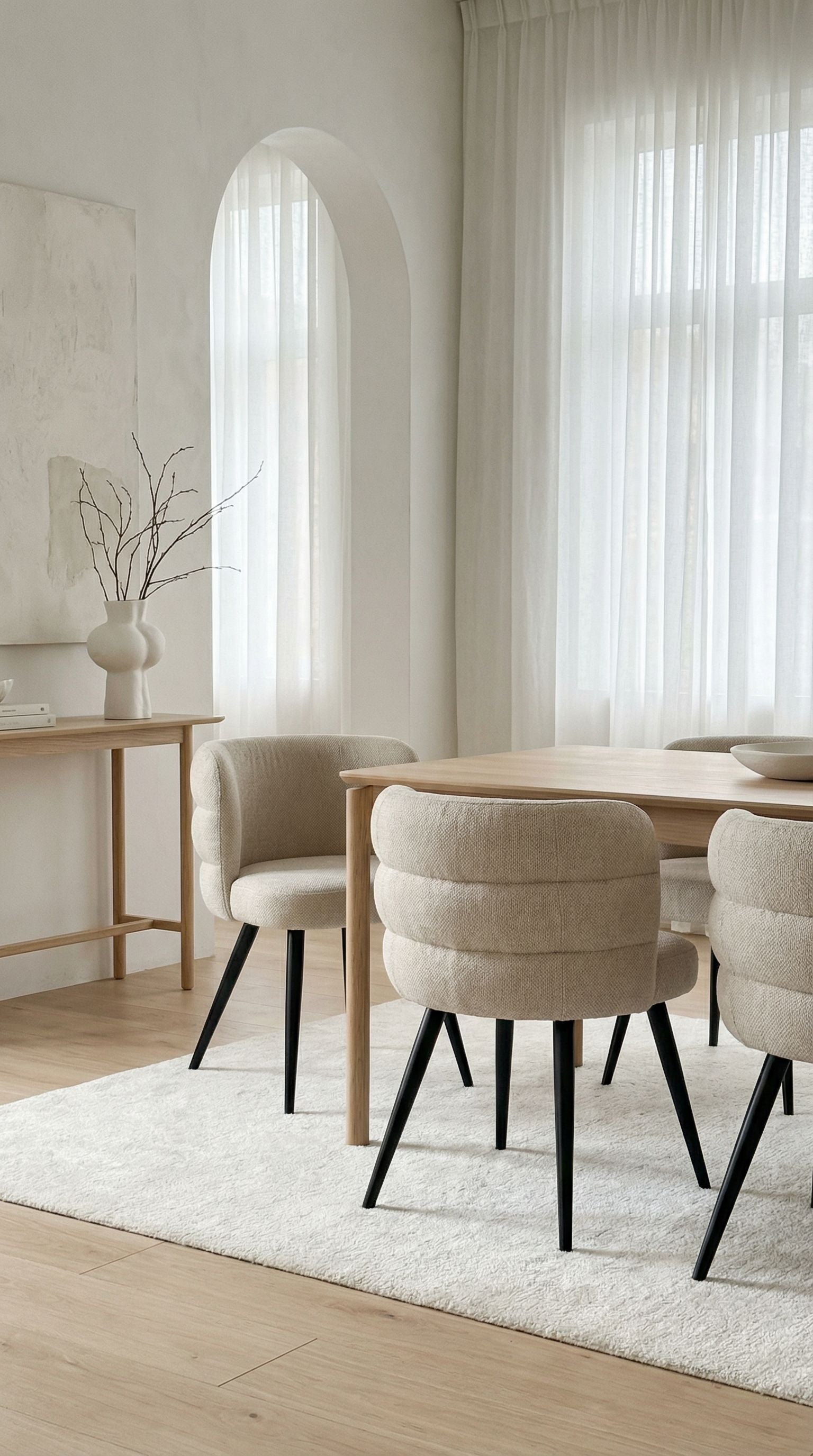 Vera Dining Chair – Beige (Set of 2)