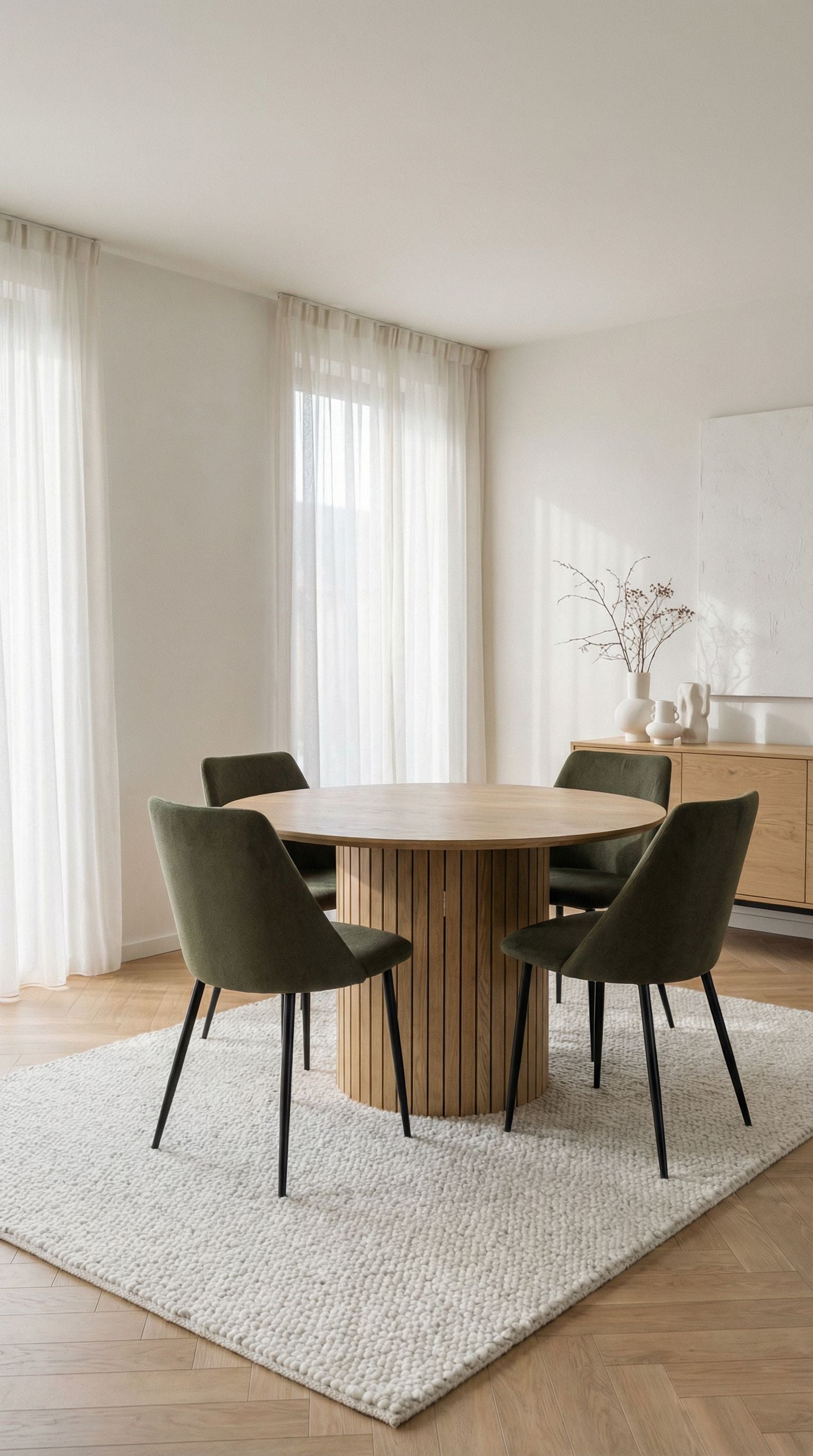 Valtor Round Dining Table – Oak