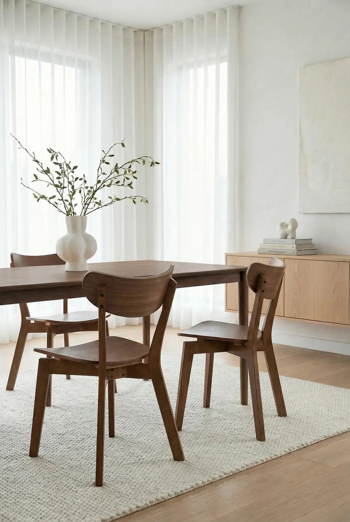 Freya Walnut Dining Chair – Set of 2