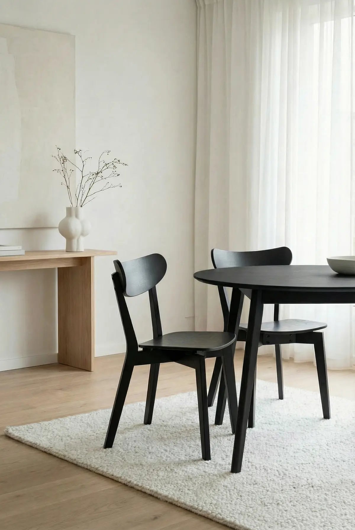 Freya Lacquered Oak Dining Chair – Set of 2