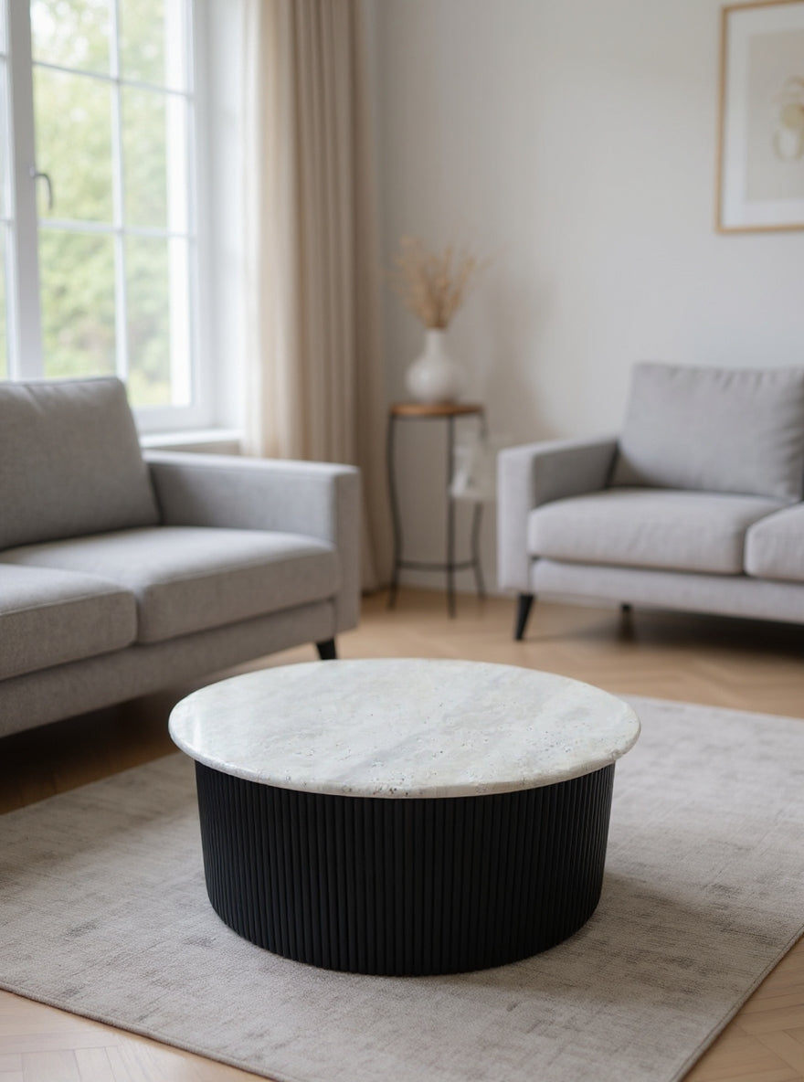Alba Travertine Coffee Table