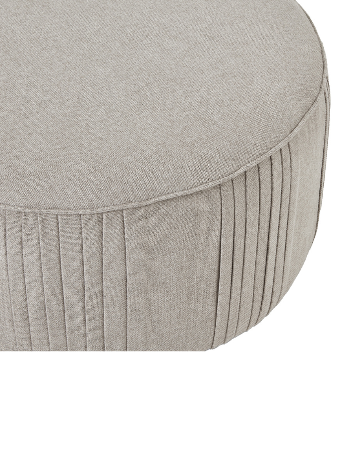 Lily Swivel Ottoman – Oatmeal Twill