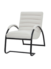 Bouclé Ribbed Ark Chair