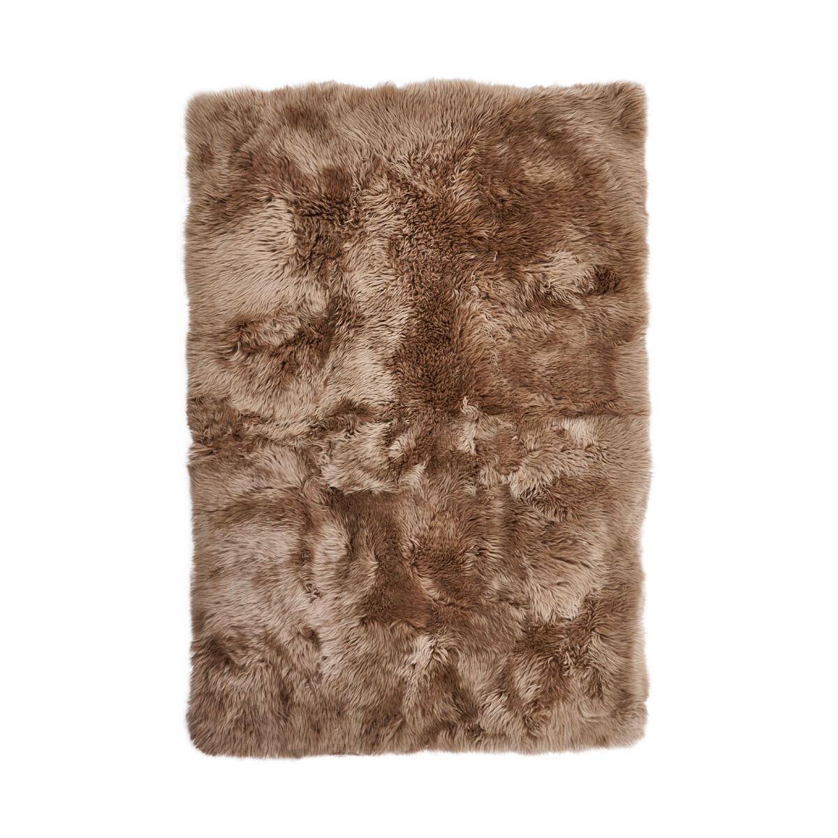 Sona Long-Wool Sheepskin Rug, Taupe