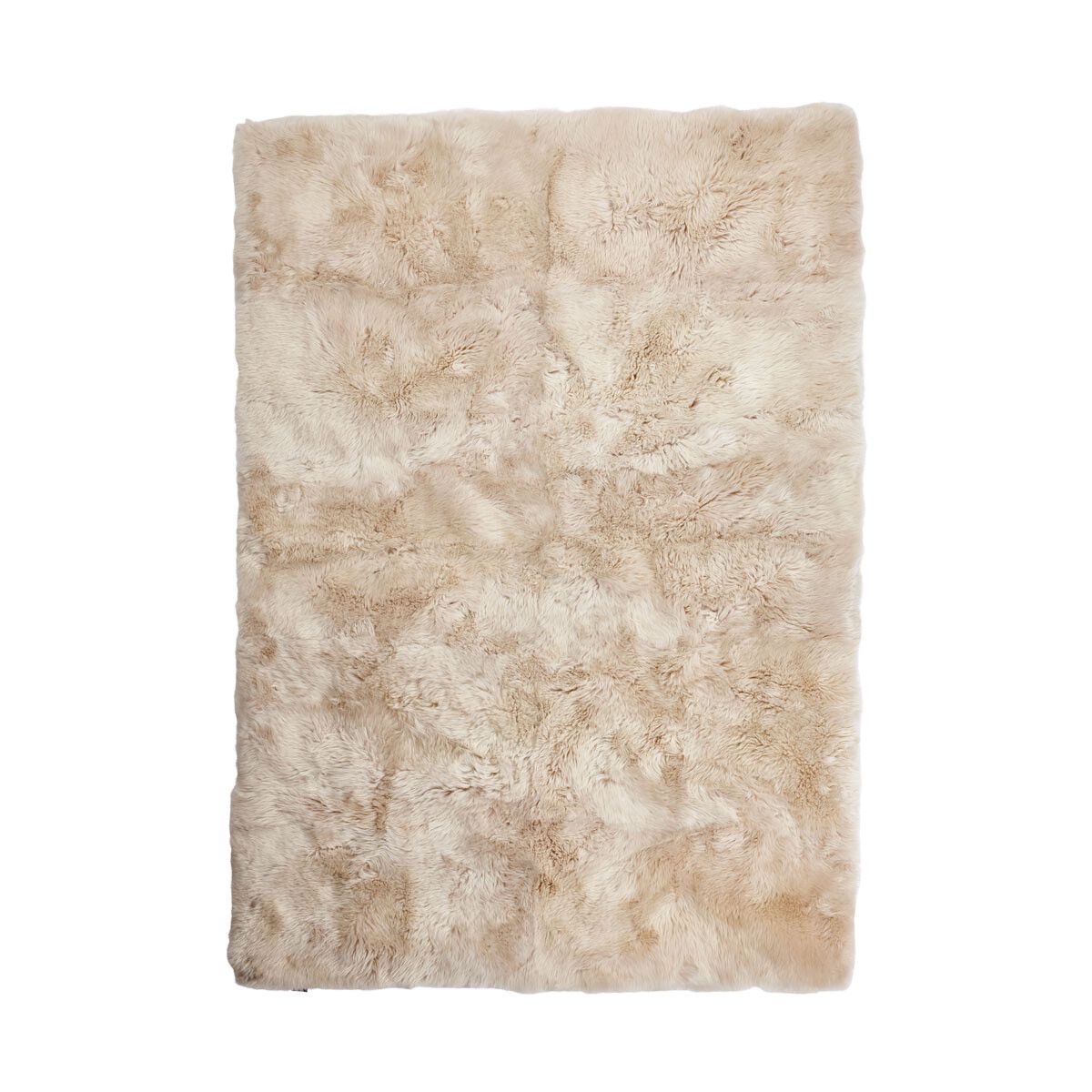Sona Long-Wool Sheepskin Rug, Pearl