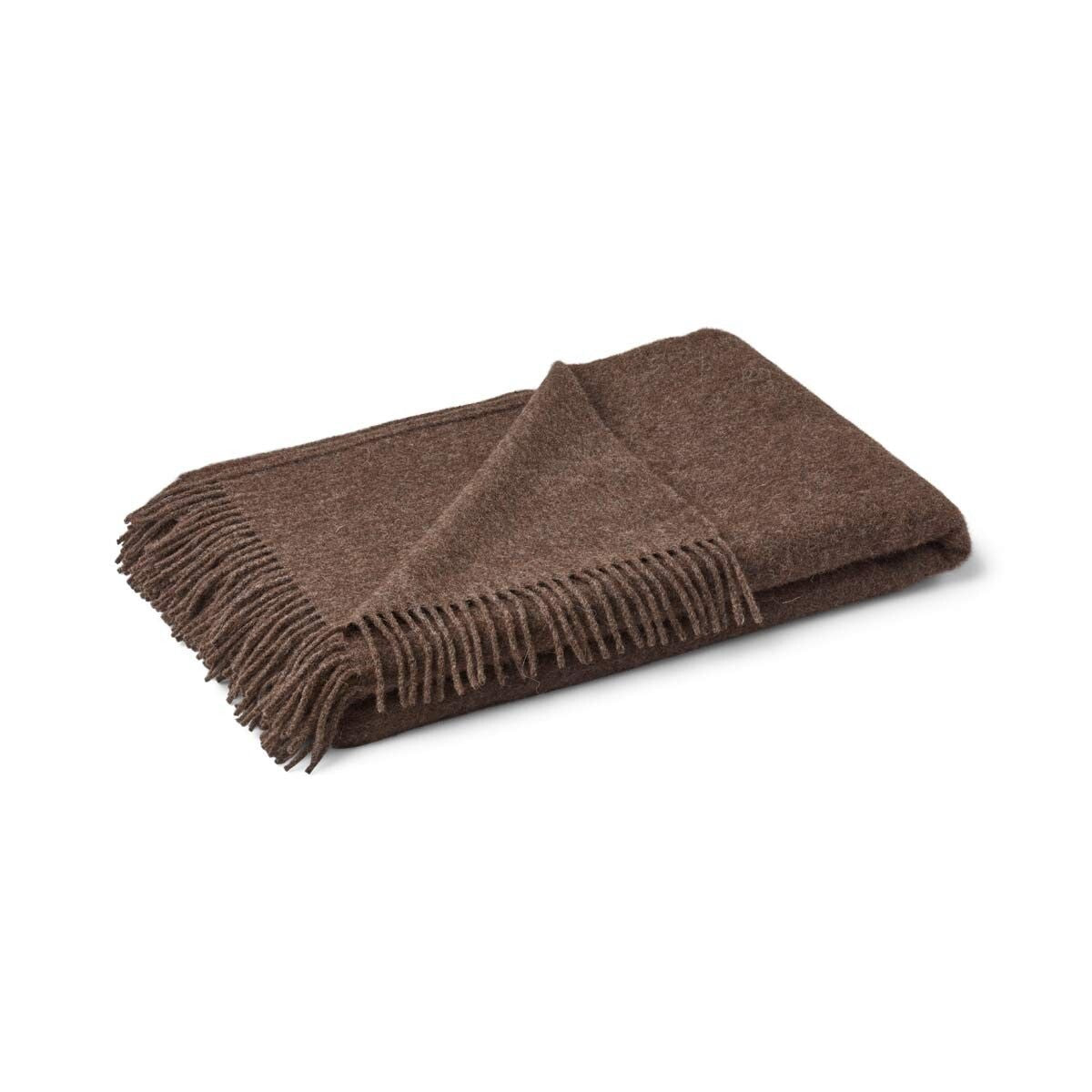 Liora Alpaca & Lambswool Throw, Taupe