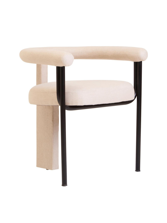 Vera Linen-Texture Dining Chair