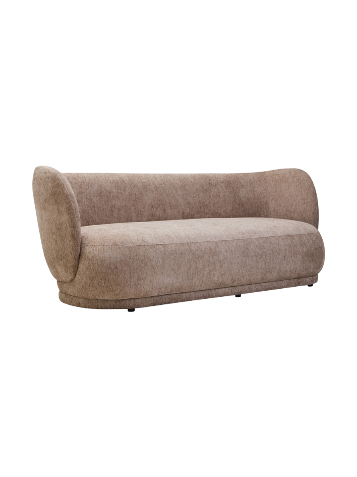 Maren Curved Three-Seater Sofa