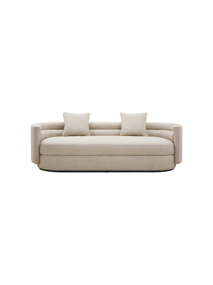 Arlo Linen-Curve Three-Seater Sofa