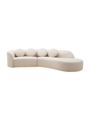 Elna Curved Three-Seater Sofa