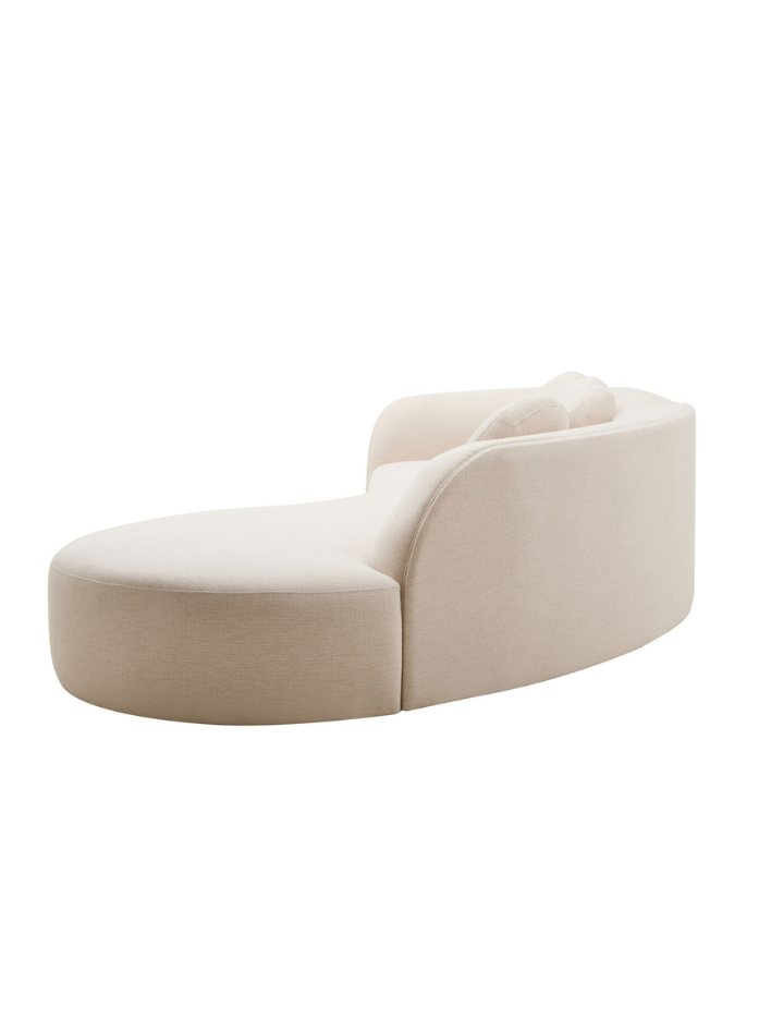 Elna Curved Three-Seater Sofa