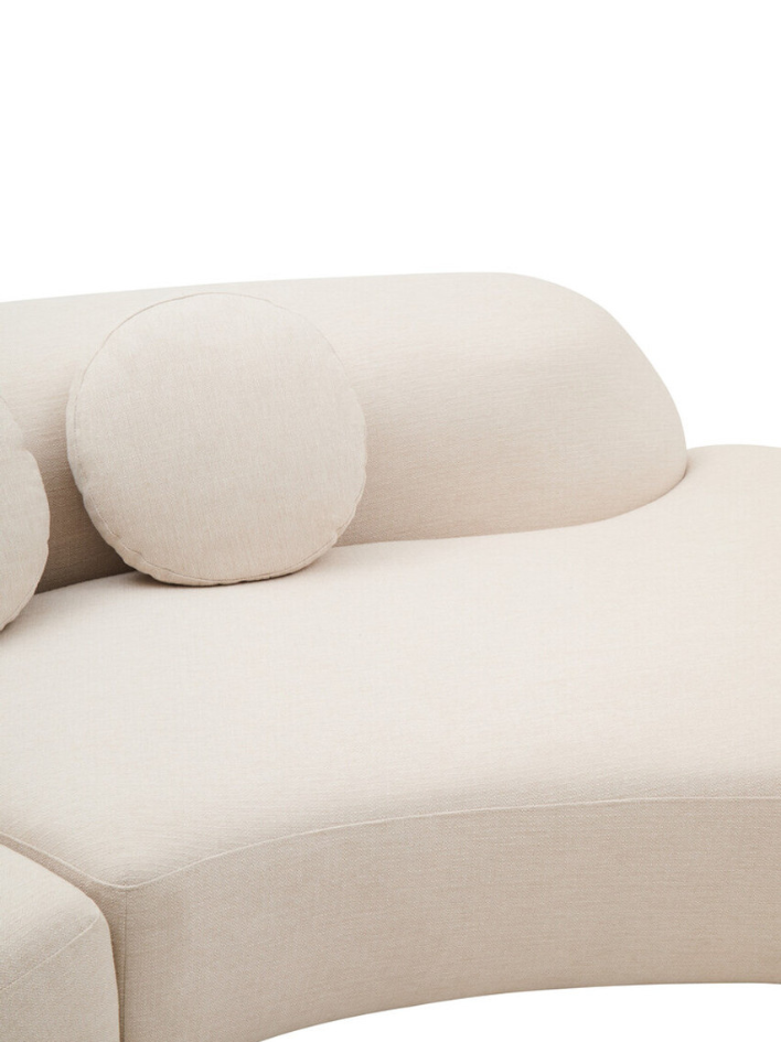 Elna Curved Three-Seater Sofa