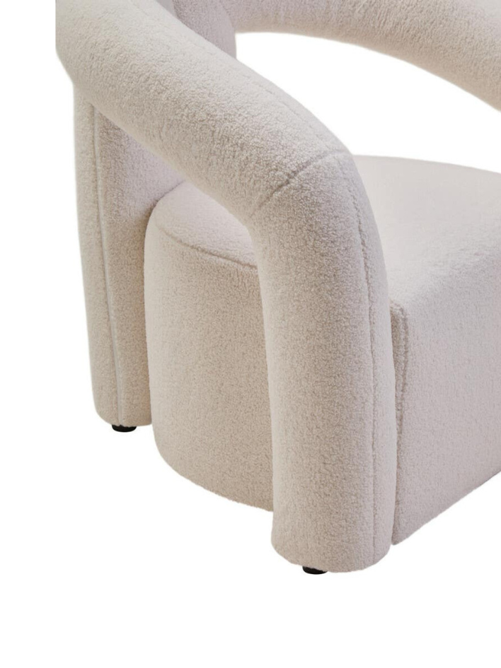 Sola Ivory Bouclé Statement Chair