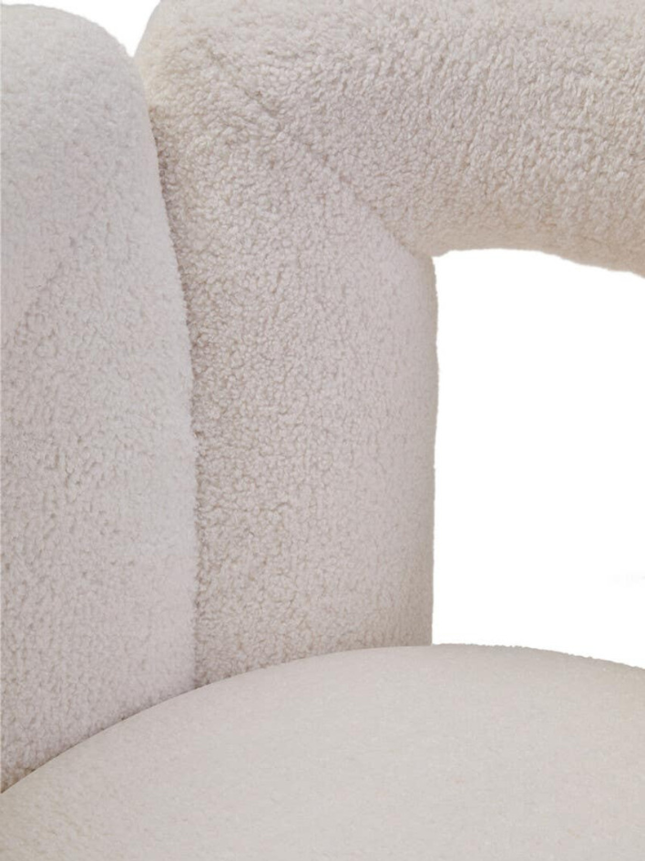 Sola Ivory Bouclé Statement Chair