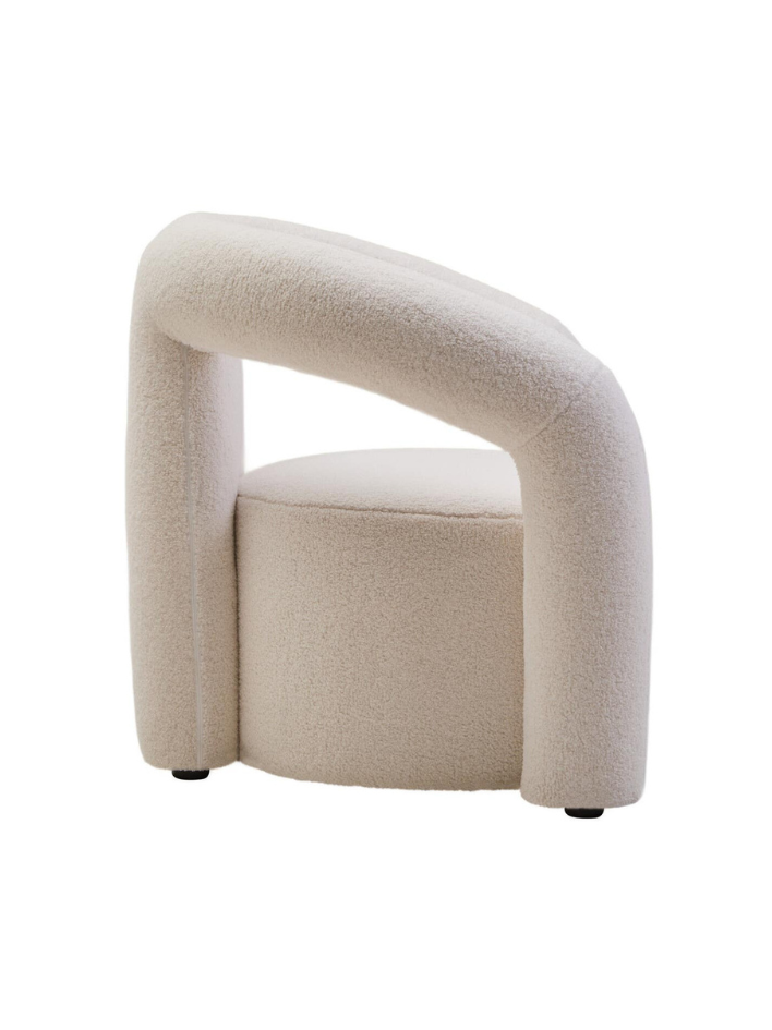 Sola Ivory Bouclé Statement Chair