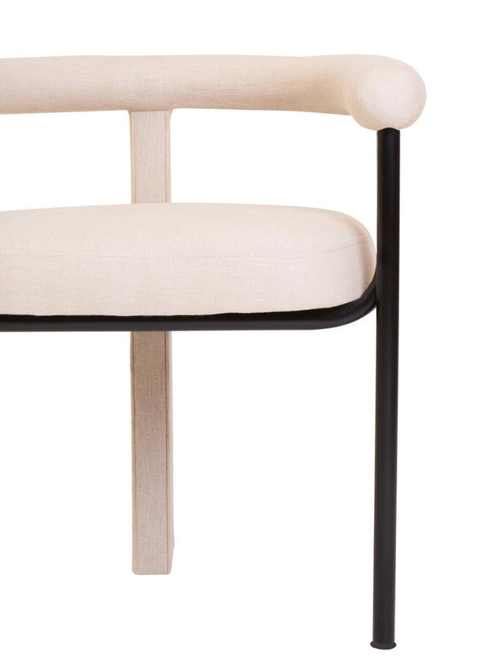 Vera Linen-Texture Dining Chair