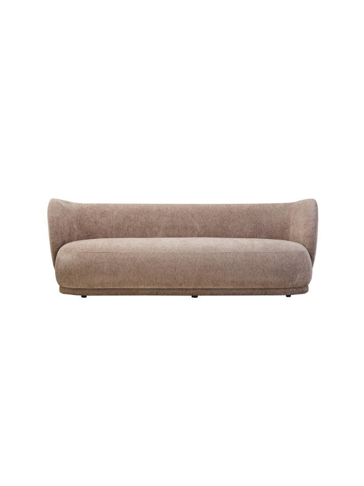 Maren Curved Three-Seater Sofa