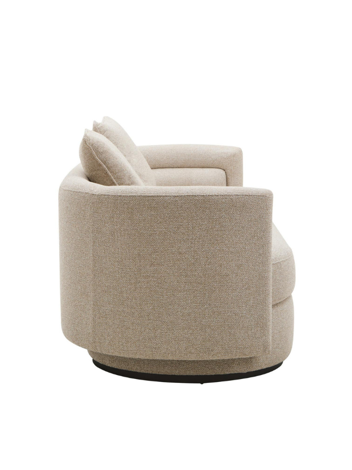 Arlo Linen-Curve Three-Seater Sofa