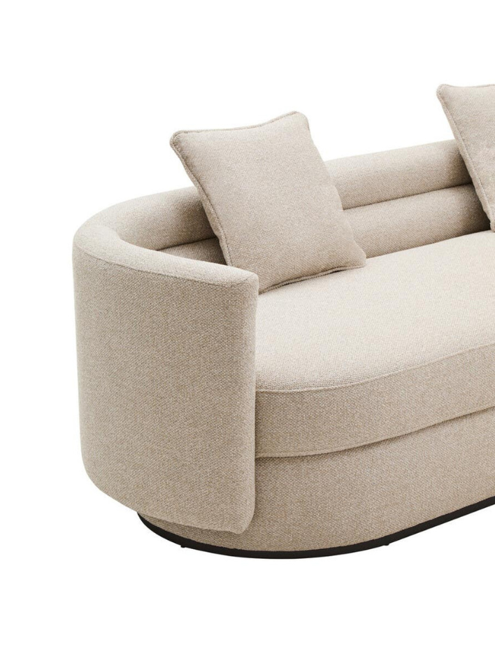 Arlo Linen-Curve Three-Seater Sofa