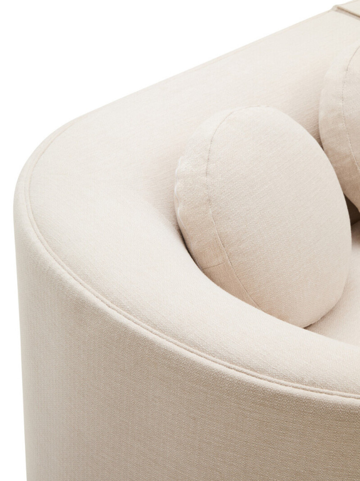 Elna Curved Three-Seater Sofa