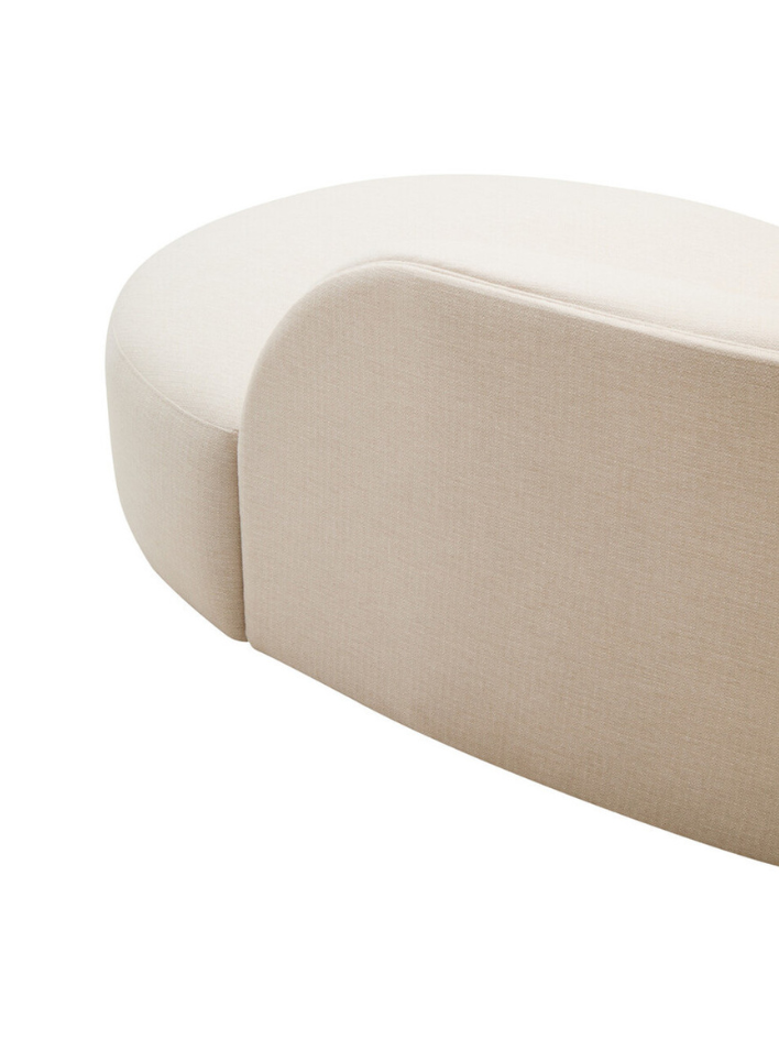 Elna Curved Three-Seater Sofa