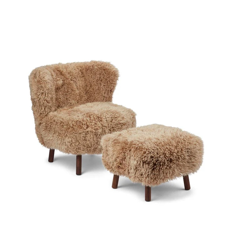 NATURES COLLECTION EMIL LOUNGE CHAIR, LONG WOOL