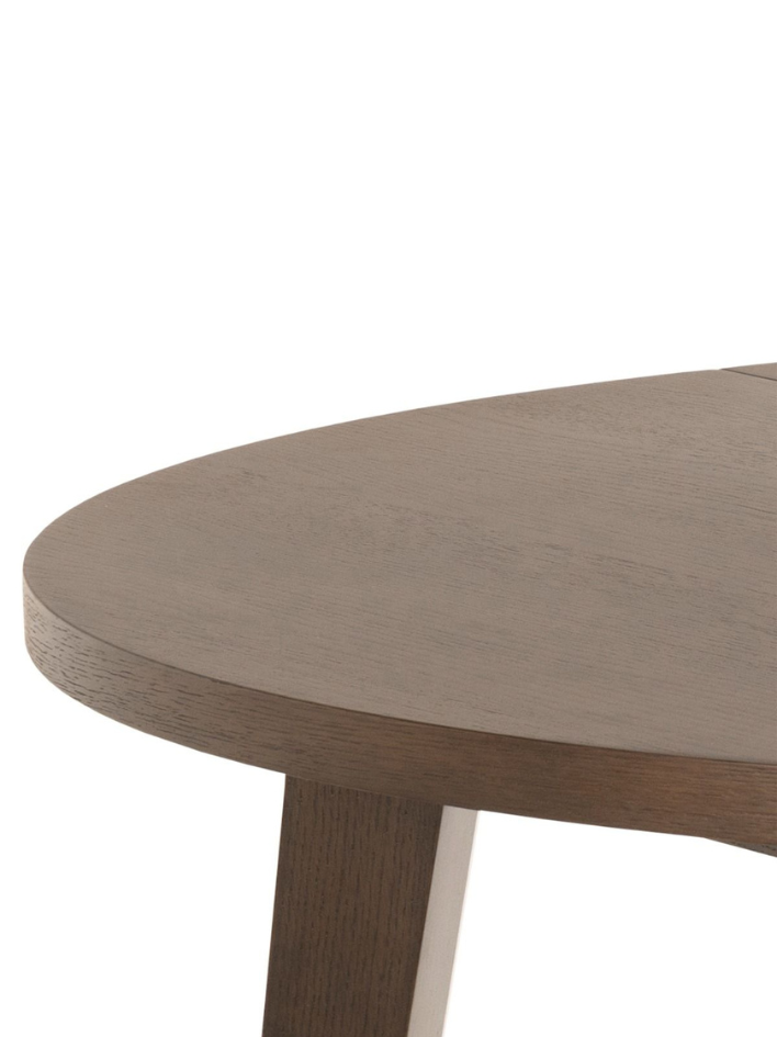 Sten Round Extendable Dining Table – Smoked Oak