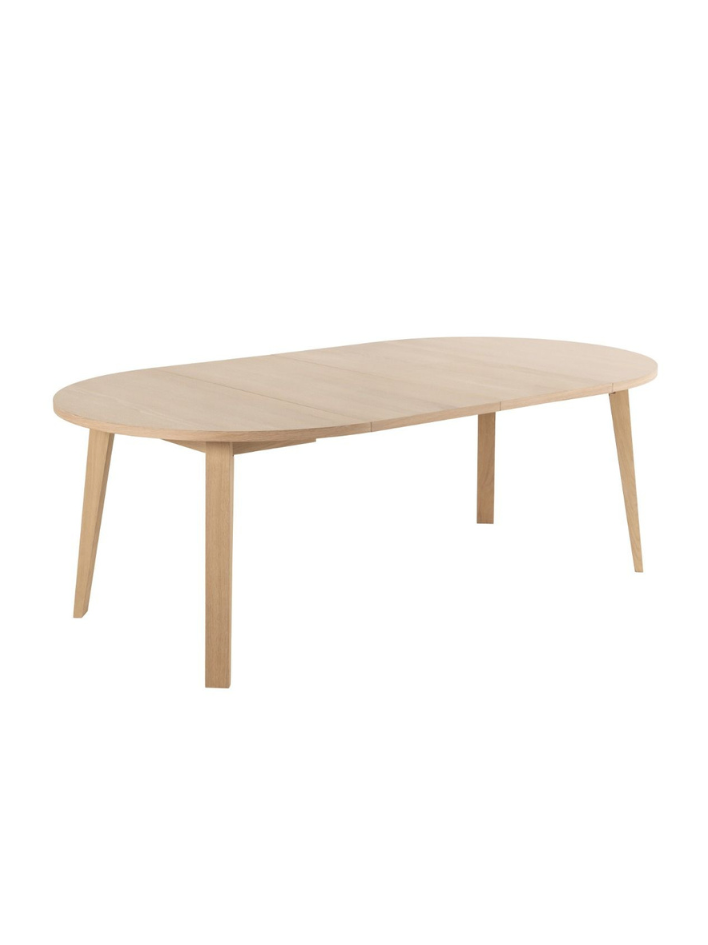 Sten Round Extendable Dining Table – White Oak