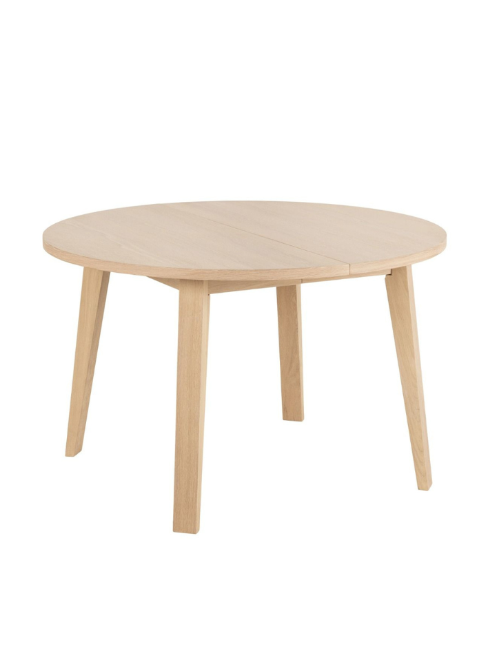Sten Round Extendable Dining Table – White Oak