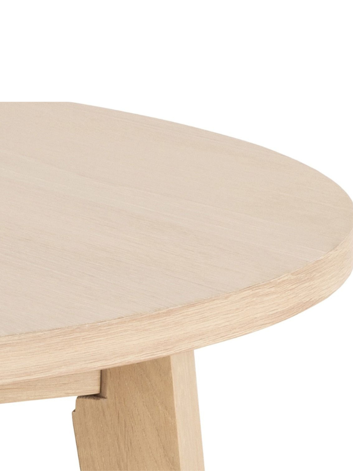 Sten Round Extendable Dining Table – White Oak