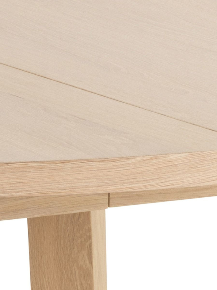 Sten Round Extendable Dining Table – White Oak