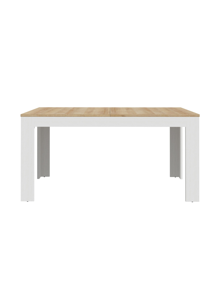 Runi Extendable Dining Table – Riviera Oak & White