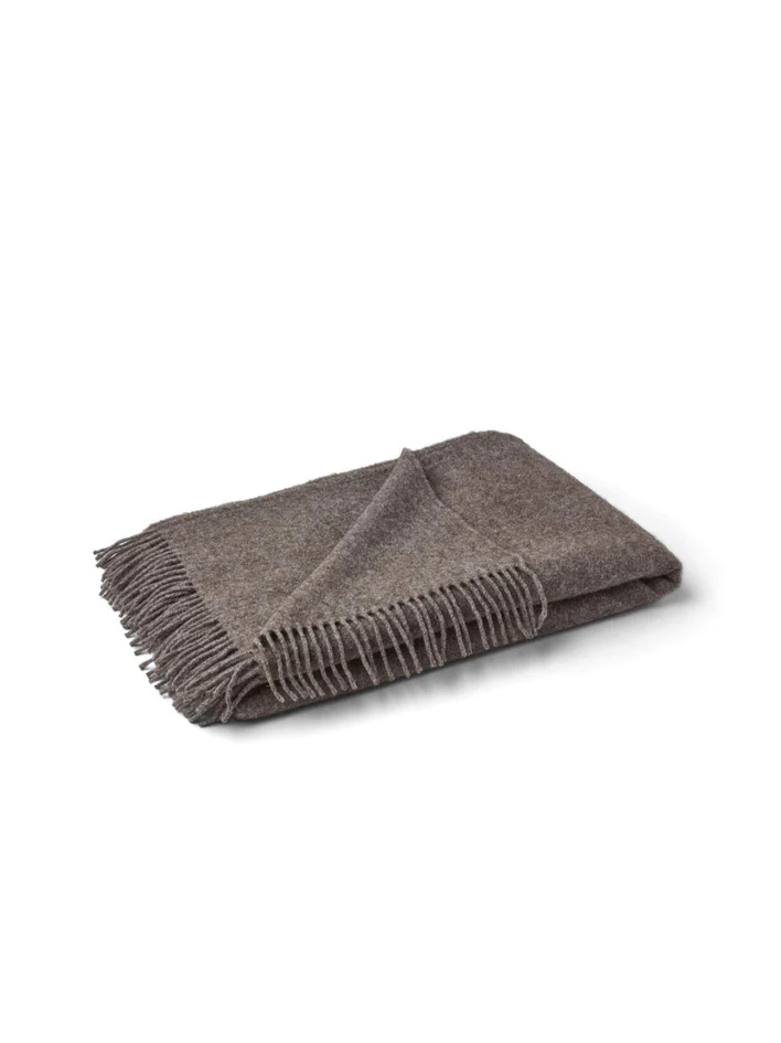 Liora Alpaca & Lambswool Throw , Grey