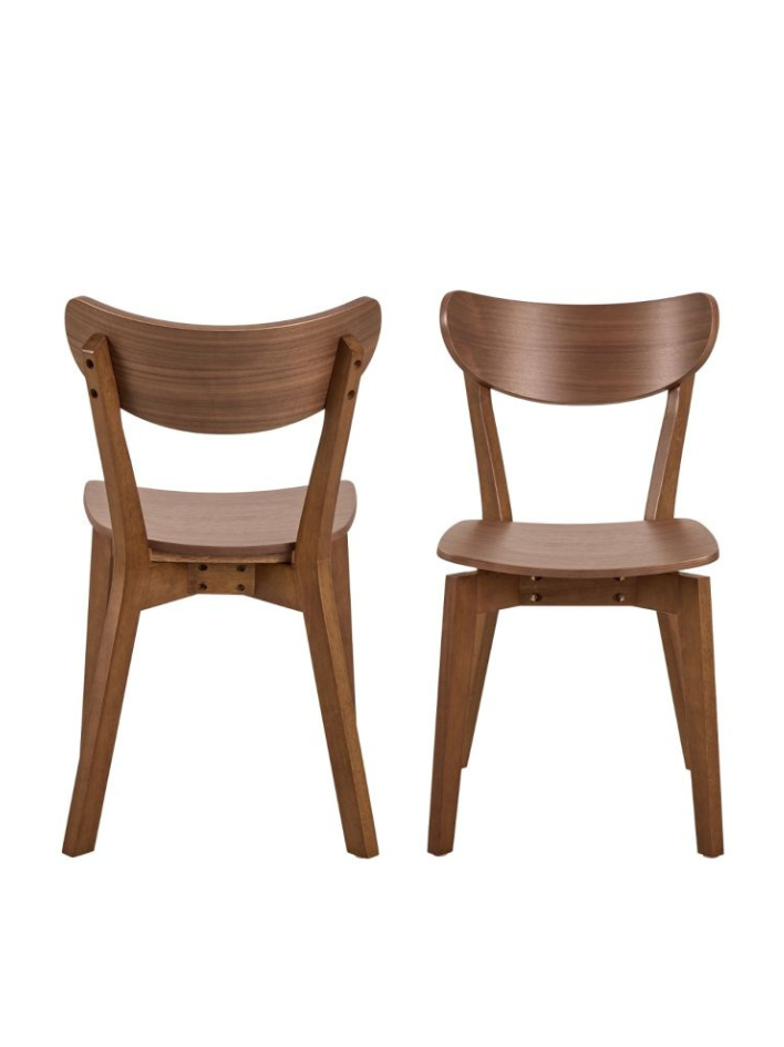 Freya Walnut Dining Chair – Set of 2