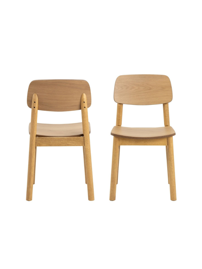 Nora Oak Dining Chair – Set of 2