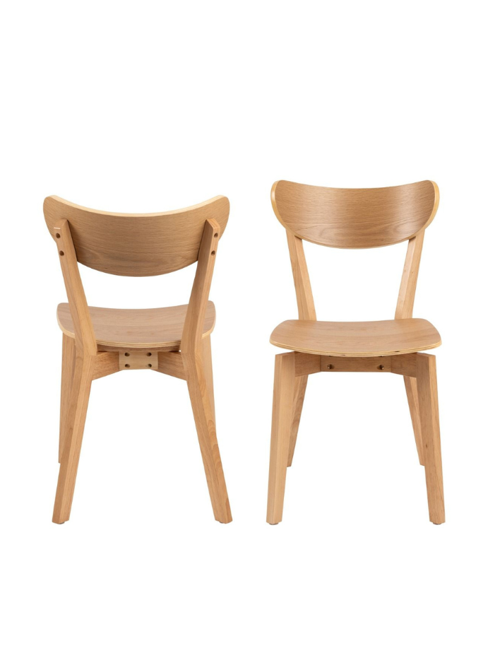 Freya Oak Dining Chair – Set of 2
