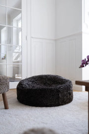 ROUND SHEEPSKIN BEANBAG, SHORT WOOL