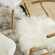 NATURES COLLECTION LONG WOOL SHEEPSKIN COVER, OFF WHITE