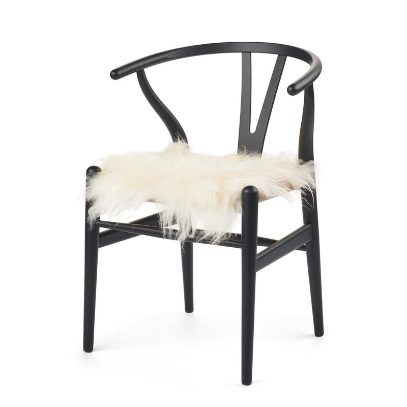 NATURES COLLECTION LONG WOOL SHEEPSKIN COVER, OFF WHITE